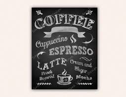 Coffee Chalkboard Typography Digital Print By Sarawintersdesigns 5 00 Decoracion De Unas Pizarra Cafe