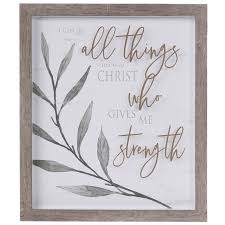 Check spelling or type a new query. All Things Through Christ Framed Wall Decor Hobby Lobby 1951524