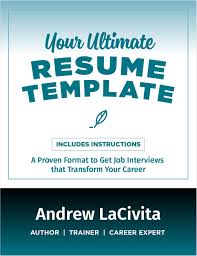 Pick a resume template, fill it out, and format. How To Build The Ultimate Professional Resume Free Andrew Lacivita Tips And Tricks Guide