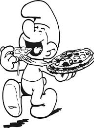 Pictures Clumsy The Smurf Eat Pizza Coloring Pages The Smurf Coloring Pages Kidsdrawing Free Coloring Pages Online Coloring Pages Coloring Books Smurfs