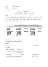 Download soal dan jawaban akuntansi keuangan lanjutan 1 materi konsinyasi. Tugas Akuntansi Keuangan Lanjutan Nama Dwi Nur Nadhillah Nim 1832500704 Kelompok Studocu