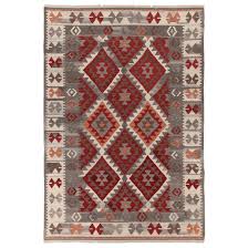 Kelim teppiche im angebot große auswahl top marken viele bezahlmöglichkeiten kelim teppiche jetzt bestellen! Bloomsbury Market Handgefertigter Kelim Teppich Aus Wolle Baumwolle In Rot Grau Wayfair De