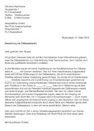 Bewerbungsschreiben Diatassistentin Kommen sie in engere wahl der ausbildungsschule, folgt als nächstes ein. bewerbungsschreiben diatassistentin