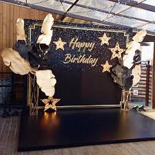 60th Birthday Party Ideas Black And Gold 158 Likes 0 Comments Studiya Dekora Feya Feyadeco On Instagram Prekrasnaya Solnechnaya Subb 60th Birthday Party Gatsby Birthday Party 18th Birthday Party