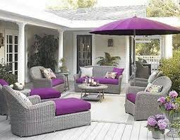 Lovely Purple Patio Gray Patio Furniture Outside Furniture Outdoor Decor