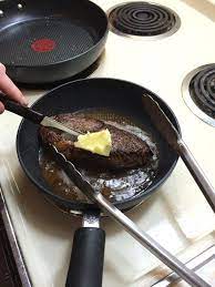 Use a meat thermometer to test for doneness: How To Pan Fry The Perfect Steak 7 Steps With Pictures Instructables