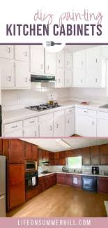 It doesn't cost much and with the proper preparation, it'll look great and last long. How To Paint Cabinets Without Sanding Painting Kitchen Cabinets Diy Kitchen Cabinets Painting Dark Stained Cabinets