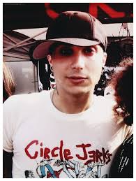 Frank Iero. Circle Jerks shirt.
