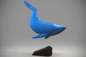 Blue Whale 3d Print Model Print Models Blur Print Print