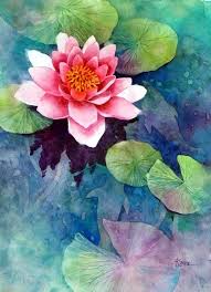 The tutorial i referred you to earlier, where i got the idea for this easy watercolor art, recommends that you use an old brush to paint the art masking fluid on. 40 Peaceful Lotus Flower Painting Ideas Watercolor Flowers Flower Painting Lovers Art