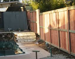A small wooden fence gate that can be locked with a gate lock. Chain Link Fence Fullerton Ca Wood Chain Link Fences Gates In Brea Placentia Ca