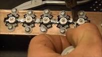 3W(*16) LED array soldering using solar cell tabbing wire
