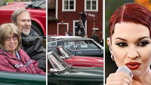 Jan och Maggan var med som statister när popstjärnan spelade in video