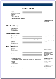 Most of those blank cv resume templates are in microsoft word and pdf formats. Blank Resume Form Download Vincegray2014