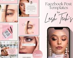 Lash Tech Facebook Templates, Lash Artist Facebook Post, Eyelashes  Extension Posts, Esthetician Beauty Posts, Social Media Canva Templates