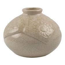 Saint Clement France 1930s Art Deco Crackle Glaze Ceramic Vase In 2020 1930s Art Deco Ceramic Vase Glaze Ceramics