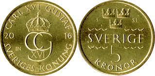 3.47 euro till till sverige kronor? 5 Kronor Carl Xvi Gustaf Sweden Numista