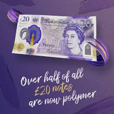Moving the £20 note to polymer marks a major step forward in our fight against counterfeiting.. Bank Of England On Twitter We Launched The Turner 20 Note Six Months Ago Today Over Half Of All 20 Notes In Circulation Are Now Polymer But Remember That You Can Still