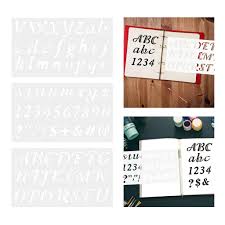 Schablonen und vorlagen zum ausdrucken. 3x Alphabet Buchstaben Zahl Schablonen Vorlagen Briefpapier Zeichnung Kunst Malerei Gunstig Kaufen Preis 11 Eur Kostenloser Versand Echte Bewertungen Mit Fotos Joom