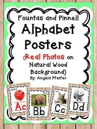 alphabet posters linking chart bundle photos wood border fountas and pinnell