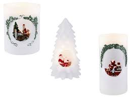 Melinera Real Wax Candle With Christmas Motifsuitable For Indoormaterial Real Waxfeature 6 Hour Timer Wikilidl Com
