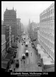 Elizabeth Street Melbourne 1916 Looking North Melbourne Victoria Melbourne Weather Victoria Australia