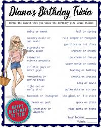 Things To Do At A 16th Birthday Party Sleepover Girls Ladies Birthday Party Game Who Knows The Birthday Etsy Birthday Party For Teens Birthday Party Games 16th Birthday Party