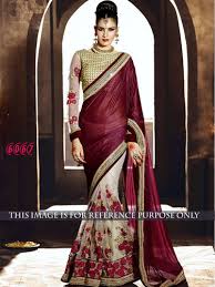 Clear views on saree shapewear.finally i bought 1 red color saree shapewear after that i wore that amd. Lycra Silk Georgette Designer Exclusive Party Wear Maroon Color Saree At Price 100 Inr Piece In Surat Id C3606500