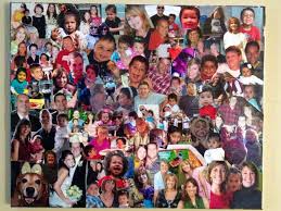 Collage I Made With Family Photos Using A Canvas And Mod Podge Collage Making Mod Podge White Canvas