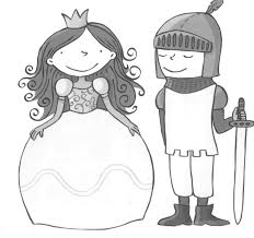 Tekening Ridder Jonkvrouw Ridders Prinsessen Sprookjes