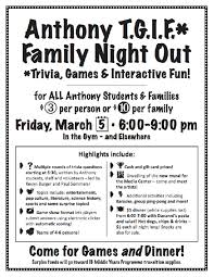 The reality of a family dinner is more like one kid whining that ther. Anthony Trivia Night Pdf