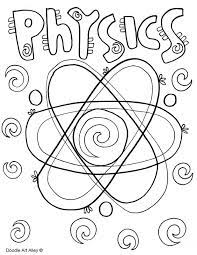 Science Cover Pages Coloring Pages Science Notebook Cover