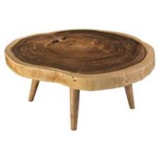 It is a unique piece of furniture that nobody will ever have. Madison Modern Classic Tree Stump Solid Wood Round Coffee Table 41 W 50 W Kathy Kuo Home