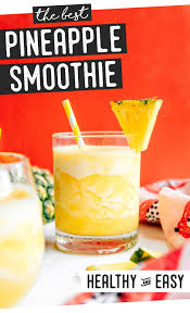 Stupid Easy Pineapple Smoothie Recipe Recipe In 2020 Pineapple Smoothie Pineapple Smoothie Recipes Smoothie Recipes