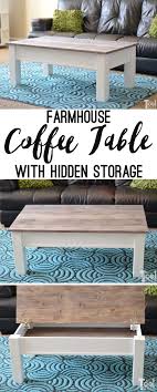 Farmhouse Coffee Table With Hidden Storage Her Tool Belt Diy Farmhouse Coffee Table Farmhouse Style Coffee Table Coffee Table With Hidden Storage