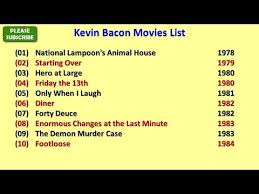 If your movie/shows isn't listed in our library, you can send your request here, we will try to make it available asap! Kevin Bacon Movies List Youtube