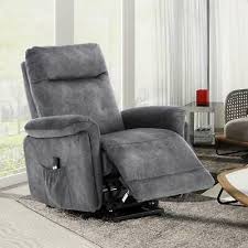 Advertisement Electric Lift Chair Recliner Armchair Chaise Lounge Seat Sofa For Elderly Grey Lift Chair Recliners Reclining Armchair Lounge Seating