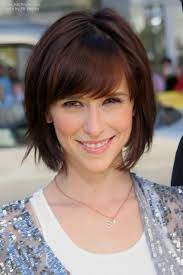 Find the latest about bangs hairstyles news, plus helpful articles, tips and tricks, and guides at glamour.com. Jennifer Love Hewitt With A Short Bob And Curved Bangs Framing Her Heart Shaped Face