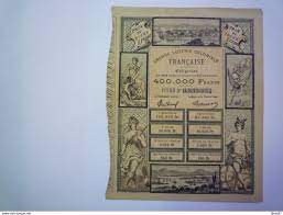 Lottery Tickets - GP 2019 - 1661 Grande LOTERIE Coloniale Française :  SUPERBE billet de Loterie XXX
