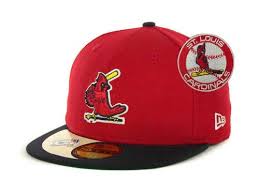 Black And Red St Louis Cardinals Hat St Louis Cardinals New Era Mlb Cooperstown Patch 59fifty Cap Hats Cardinals Hat Hats Cardinals