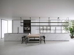 Carrara Marble Kitchen With Island Combine Evolution By Boffi Design Piero Lissoni In 2020 Carrara Marble Kitchen Kitchen Marble Carrara Marble