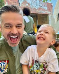 When I met Jock he had two daughters, we then made two gorgeous babies  together. There were 20 years between his first child and his last, and he  was a different person