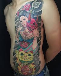 Hình xăm bít người trước. Hinh XÄƒm Ná»­a Máº·t TrÆ°á»›c Hinh XÄƒm Meo Tháº§n Tai Geisha Hinh XÄƒm Hinh XÄƒm Má»±c Tattoo Studio