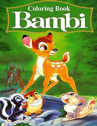 Bambi, coloring, free, movie, pictures, print. Bambi Coloring Book Coloring Book For Kids And Adults With Fun Easy And Relaxing Coloring Pages By Nick Onopko
