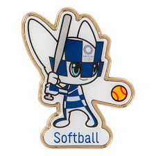 And giving the event a festive atmosphere. Softball Pin Badge Tokyo 2020 Olympic Mascot Tokyo 2020 Official Online Shop