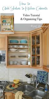 add extra shelves to kitchen cabinets