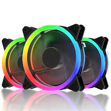 Amazon | upHere 120mm RGB ケースファン 静音エディション 高風量 LED ケースファン PCケース用 3個パック  RGB123-3 | upHere | ケースファン 通販