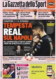 Consulta tutte le riviste e gli argomenti che vuoi e non solo dal tuo telefono o tablet con l'app google news. Footballitalia On Twitter Gazzetta Dello Sport Corriere Dello Sport Tuttosport Headlines In English Https T Co Dx0alxfx9o Realnapoli