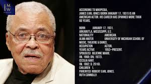 James earl jones he moved with his maternal grandparents' but the adoption was traumatic and he developed a stutter so severe he refused to speak aloud. James Earl Jones Google æœå°‹