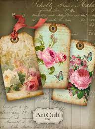 Flowers by adela coupon code. Digital Collage Sheet Shabby Chic Gift Tags No1 Printable Etsy Shabby Chic Gifts Vintage Scrapbook Vintage Paper